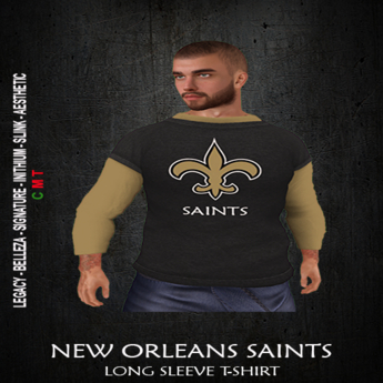Second Life Marketplace - NEW ORLEANS SAINTS - Men's Long Sleeve T-shirt